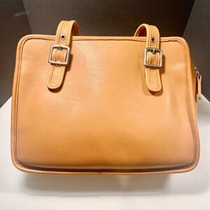 Vintage Coach Legacy Compartment Tote 9163 Camel Shoulder Bag